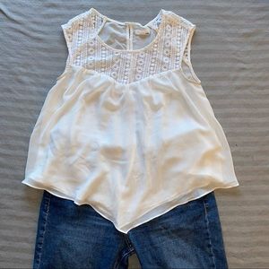 Garage flowy white blouse